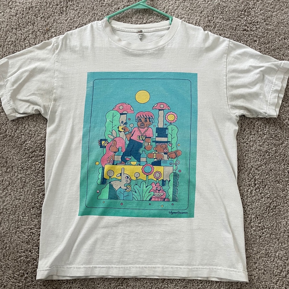 Lil Uzi Vert LUV white shirt